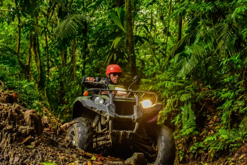 ATV tour through the Arenal landscape