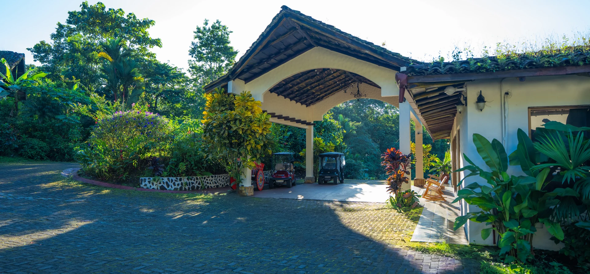 Tropical landscape on the way to Arenal